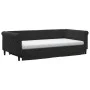 Sofá cama nido con cajones terciopelo negro 100x200 cm de vidaXL, Camas y somieres - Ref: Foro24-3197854, Precio: 481,16 €, D...