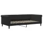 Ausziehbares Schlafsofa mit Schubladen aus schwarzem Samt, 100 x 200 cm von vidaXL, Betten und Lattenroste - Ref: Foro24-3197...