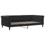 Sofá cama nido con cajones terciopelo negro 100x200 cm de vidaXL, Camas y somieres - Ref: Foro24-3197854, Precio: 517,44 €, D...