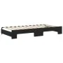 Ausziehbares Schlafsofa mit Schubladen aus schwarzem Samt, 100 x 200 cm von vidaXL, Betten und Lattenroste - Ref: Foro24-3197...
