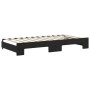 Sofá cama nido con cajones terciopelo negro 100x200 cm de vidaXL, Camas y somieres - Ref: Foro24-3197854, Precio: 517,44 €, D...