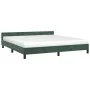 Dark green velvet bed frame with headboard 160x200 cm by vidaXL, Beds and slatted bases - Ref: Foro24-347582, Price: 147,35 €...