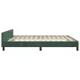 Dark green velvet bed frame with headboard 160x200 cm by vidaXL, Beds and slatted bases - Ref: Foro24-347582, Price: 147,35 €...