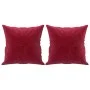 Dekokissen 2 Stück roter Samt 40x40 cm von vidaXL, Kissen - Ref: Foro24-349489, Preis: 22,65 €, Rabatt: %