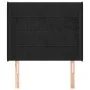Headboard with black velvet ears 103x16x118/128 cm by vidaXL, Headboards and footboards - Ref: Foro24-3119624, Price: 83,26 €...