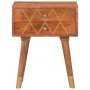 Massivholz Mango Nachttisch 43x30x58 cm von vidaXL, Nachttische - Ref: Foro24-285853, Preis: 84,39 €, Rabatt: %