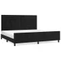 Bed frame with black velvet headboard 200x200 cm by vidaXL, Beds and slatted bases - Ref: Foro24-3125777, Price: 253,76 €, Di...