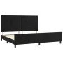 Estructura de cama con cabecero de terciopelo negro 200x200 cm de vidaXL, Camas y somieres - Ref: Foro24-3125777, Precio: 253...