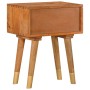 Massivholz Mango Nachttisch 43x30x58 cm von vidaXL, Nachttische - Ref: Foro24-285853, Preis: 84,39 €, Rabatt: %