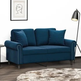 Decorative cushions 2 pcs blue velvet 40x40 cm by vidaXL, Cushions - Ref: Foro24-349494, Price: 21,55 €, Discount: %