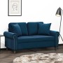 Dekokissen 2 Stück blauer Samt 40x40 cm von vidaXL, Kissen - Ref: Foro24-349494, Preis: 21,65 €, Rabatt: %