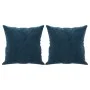 Dekokissen 2 Stück blauer Samt 40x40 cm von vidaXL, Kissen - Ref: Foro24-349494, Preis: 21,24 €, Rabatt: %