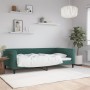 Sofá cama terciopelo verde oscuro 100x200 cm de vidaXL, Camas y somieres - Ref: Foro24-354253, Precio: 197,04 €, Descuento: %