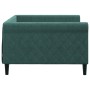 Sofá cama terciopelo verde oscuro 100x200 cm de vidaXL, Camas y somieres - Ref: Foro24-354253, Precio: 197,04 €, Descuento: %