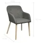 Esszimmerstühle, 2 Stück, hellgrauer Stoff und massives Eichenholz von vidaXL, Essstühle - Ref: Foro24-241156, Preis: 227,07 ...