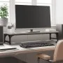 Sonoma gray engineered wood screen support 85x23x15.5 cm by vidaXL, Computer bases and risers - Ref: Foro24-834008, Price: 22...