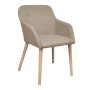 Esszimmerstühle 2 Stück beiger Stoff und massives Eichenholz von vidaXL, Essstühle - Ref: Foro24-241155, Preis: 237,47 €, Rab...