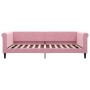 Pink velvet trundle sofa bed 100x200 cm by vidaXL, Beds and slatted bases - Ref: Foro24-3197781, Price: 265,00 €, Discount: %