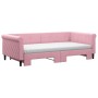 Ausziehbares Schlafsofa mit rosa Samtmatratze 100x200 cm von vidaXL, Betten und Lattenroste - Ref: Foro24-3197805, Preis: 440...