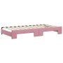 Ausziehbares Schlafsofa mit rosa Samtmatratze 100x200 cm von vidaXL, Betten und Lattenroste - Ref: Foro24-3197805, Preis: 440...