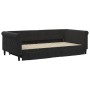 Sofá cama nido con cajones terciopelo negro 100x200 cm de vidaXL, Camas y somieres - Ref: Foro24-3197830, Precio: 333,74 €, D...
