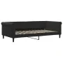 Trundle sofa bed with drawers black velvet 100x200 cm by vidaXL, Beds and slatted bases - Ref: Foro24-3197830, Price: 317,53 ...