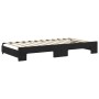 Sofá cama nido con cajones terciopelo negro 100x200 cm de vidaXL, Camas y somieres - Ref: Foro24-3197830, Precio: 333,74 €, D...