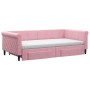 Trundle sofa bed with pink velvet drawers 100x200 cm by vidaXL, Beds and slatted bases - Ref: Foro24-3197853, Price: 475,34 €...