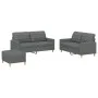 Sofa set with cushions 3 pieces dark gray fabric by vidaXL, Sofas - Ref: Foro24-3201283, Price: 448,44 €, Discount: %