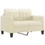 Cream synthetic leather 3-piece sofa set with cushions by vidaXL, Sofas - Ref: Foro24-3201384, Price: 496,92 €, Discount: %