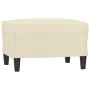 Cream synthetic leather 3-piece sofa set with cushions by vidaXL, Sofas - Ref: Foro24-3201384, Price: 496,92 €, Discount: %
