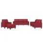 Sofa set with cushions 4 pieces red synthetic leather by vidaXL, Sofas - Ref: Foro24-3201346, Price: 658,24 €, Discount: %