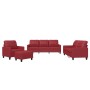 Sofagarnitur mit Kissen 4-teilig aus rotem Kunstleder von vidaXL, Sofas - Ref: Foro24-3201346, Preis: 668,55 €, Rabatt: %