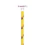 Yellow polypropylene boat rope 8 mm 100 m by vidaXL, Ropes and metal cords - Ref: Foro24-152609, Price: 27,14 €, Discount: %