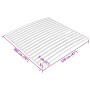 Slatted bed base with 17 slats 120x200 cm by vidaXL, Beds and slatted bases - Ref: Foro24-340074, Price: 49,40 €, Discount: %