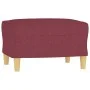 Sofa set with cushions 3 pieces red fabric by vidaXL, Sofas - Ref: Foro24-3201288, Price: 437,48 €, Discount: %