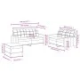 Sofa set with cushions 3 pieces red fabric by vidaXL, Sofas - Ref: Foro24-3201288, Price: 437,48 €, Discount: %