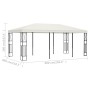 Cenador tela color crema 3x6 m de vidaXL, Carpas y cenadores - Ref: Foro24-48009, Precio: 257,31 €, Descuento: %