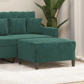 Fußhocker aus dunkelgrünem Samt, 70 x 55 x 41 cm von vidaXL, Osmanen - Ref: Foro24-349319, Preis: 58,47 €, Rabatt: %