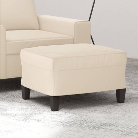 Beige microfiber fabric footrest 60x50x41 cm by vidaXL, Ottomans - Ref: Foro24-349346, Price: 58,94 €, Discount: %