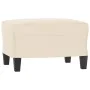 Fußstütze aus beigem Mikrofaserstoff, 60 x 50 x 41 cm von vidaXL, Osmanen - Ref: Foro24-349346, Preis: 55,25 €, Rabatt: %