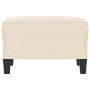 Fußstütze aus beigem Mikrofaserstoff, 60 x 50 x 41 cm von vidaXL, Osmanen - Ref: Foro24-349346, Preis: 58,94 €, Rabatt: %
