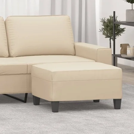 Fußstütze aus cremefarbenem Mikrofaserstoff, 70 x 55 x 41 cm von vidaXL, Osmanen - Ref: Foro24-349365, Preis: 61,86 €, Rabatt: %