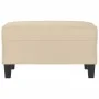 Fußstütze aus cremefarbenem Mikrofaserstoff, 70 x 55 x 41 cm von vidaXL, Osmanen - Ref: Foro24-349365, Preis: 61,86 €, Rabatt: %