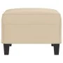 Cream microfiber fabric footrest 70x55x41 cm by vidaXL, Ottomans - Ref: Foro24-349365, Price: 61,86 €, Discount: %