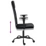 Bürostuhl mit höhenverstellbarem Netzstoff und schwarzem PE-Leder von vidaXL, Bürostühle - Ref: Foro24-353023, Preis: 81,81 €...