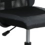 Bürostuhl mit höhenverstellbarem Netzstoff und schwarzem PE-Leder von vidaXL, Bürostühle - Ref: Foro24-353023, Preis: 81,81 €...