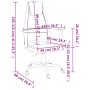Bürostuhl mit höhenverstellbarem Netzstoff und schwarzem PE-Leder von vidaXL, Bürostühle - Ref: Foro24-353023, Preis: 81,81 €...