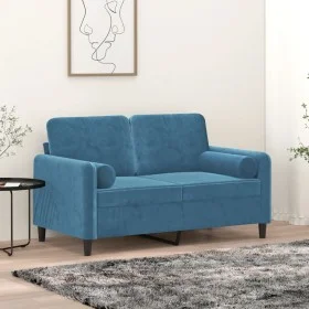 Dekokissen 2 Stück blauer Samt 15x50 cm von vidaXL, Kissen - Ref: Foro24-349518, Preis: 26,17 €, Rabatt: %