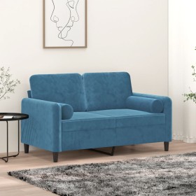 Dekokissen 2 Stück blauer Samt 15x50 cm von vidaXL, Kissen - Ref: Foro24-349518, Preis: 26,50 €, Rabatt: %